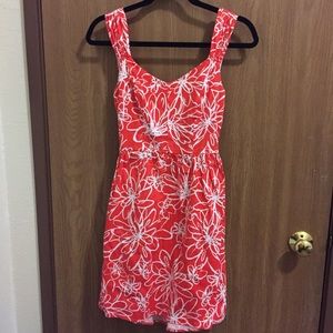 Coral/Red Tie Back Dress